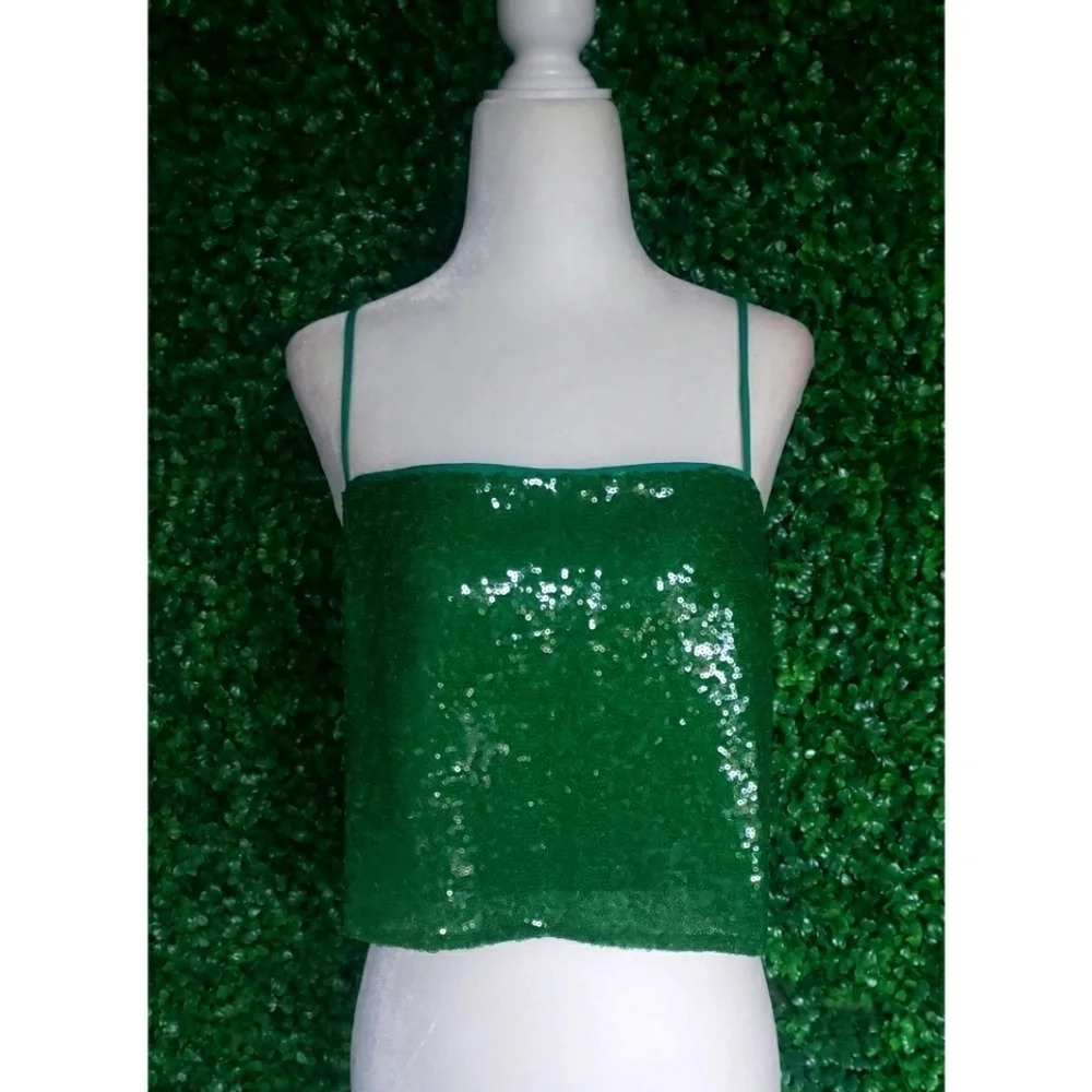 J.Crew Collection sequin crop top